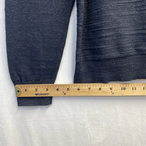 J.CREW/JEANS Slim Knit Long Sleeve Crew Neck Pullover Sweater Men Charcoal Used - Picture 7 of 16